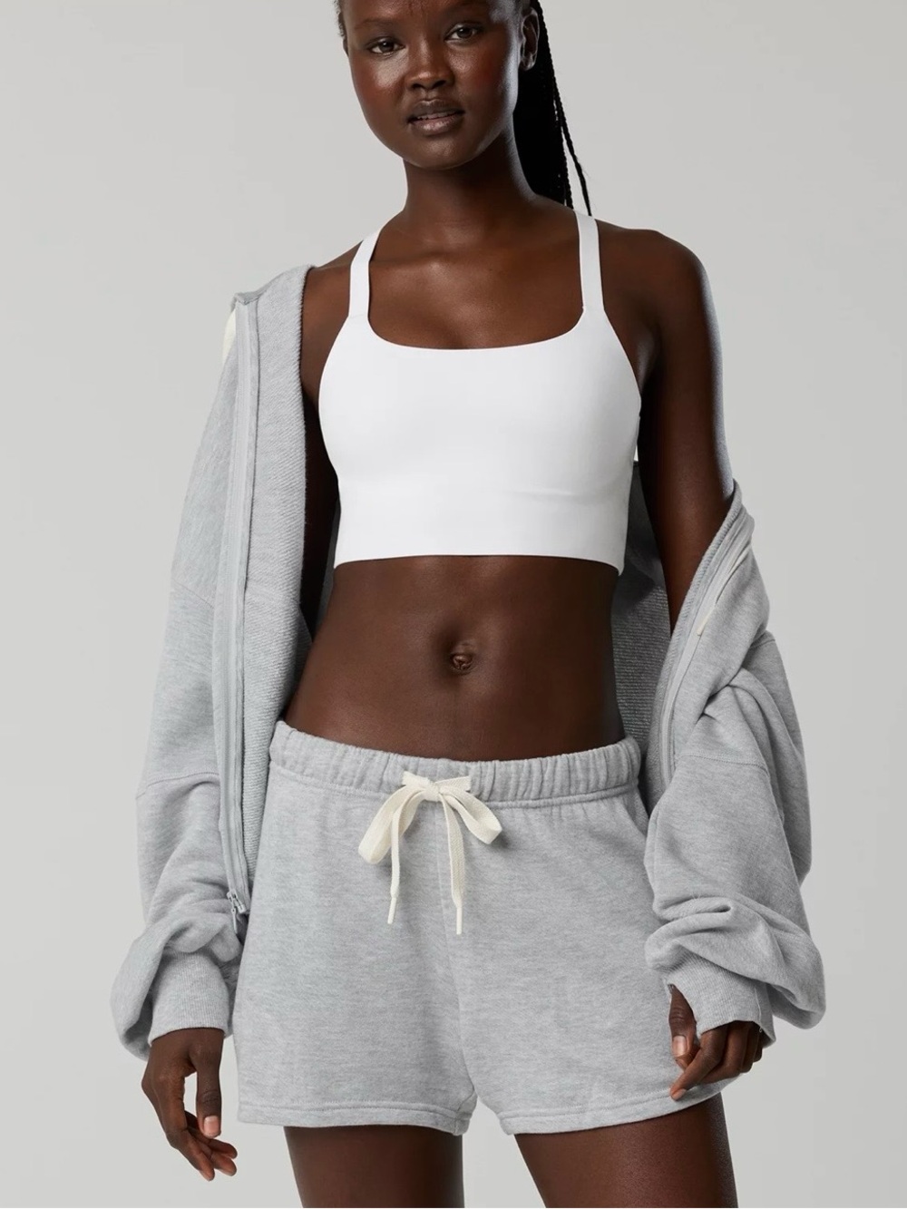 Aerie High-Rise Textured Shorts Grey, size S, like new!